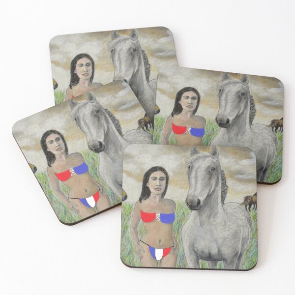 Item preview, The Modern Lady Godiva (Oil pastell) cm 101x70. designed and sold by Gmzago.