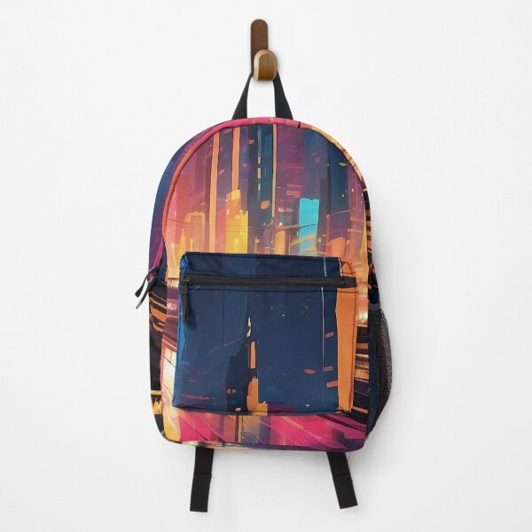 Item preview, Surreal Cityscape at Dusk: Urban Reflections in Twilight Hues designed and sold by ArtComixHaven.