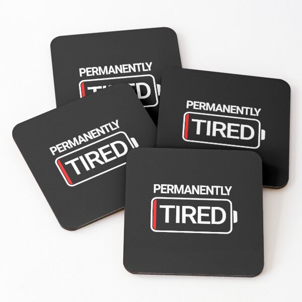 Item preview, Permanently Tired Funny Low Battery Gift  designed and sold by LADistrictGarb.