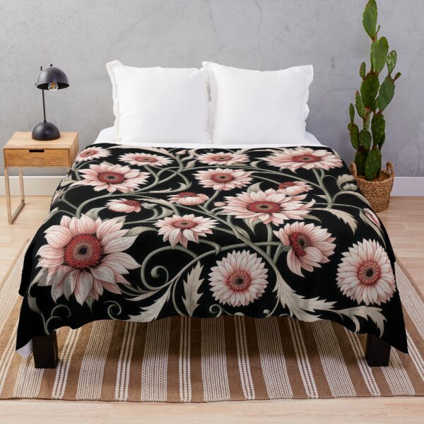 Item preview, Art Nouveau Floral Pattern Collection #1 - Red and white Gerbera Daisies #9 designed and sold by elektronen.