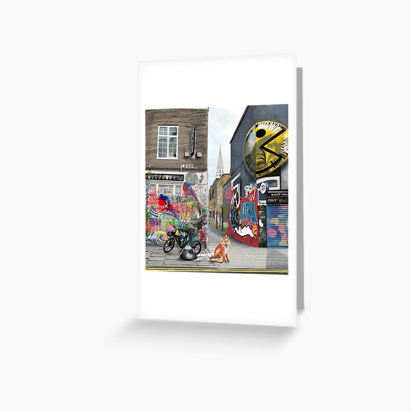 Aperçu de l'œuvre Fox sur Brick Lane, Londres créée et vendue par mazarte.