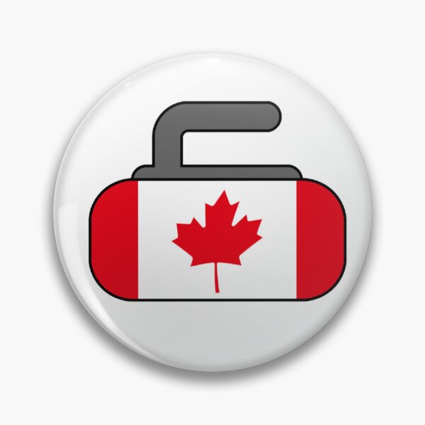 Item preview, Curling rock with Canadian flag designed and sold by Em-Arn.