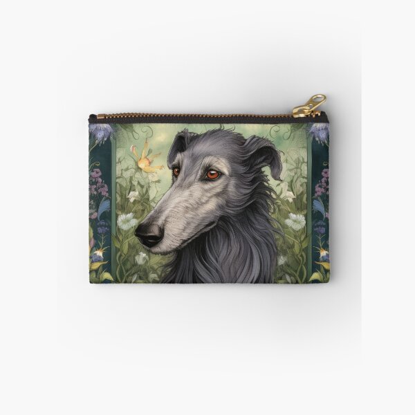 Item preview,  Scottish Deerhound dog art in old retro vintage style designed and sold by WallyPink.
