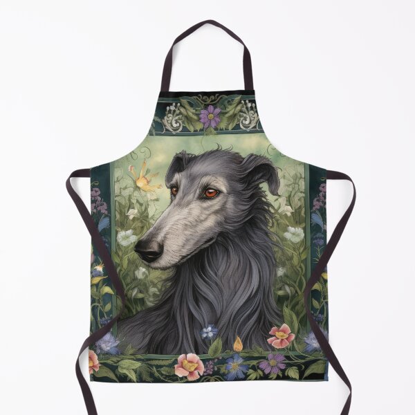 Item preview,  Scottish Deerhound dog art in old retro vintage style designed and sold by WallyPink.
