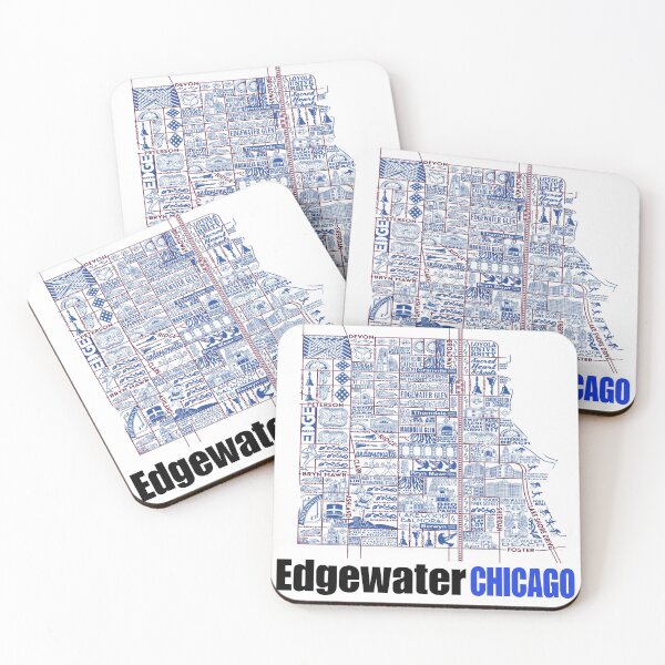 Item preview, Map of Edgewater, Chicago 60660 designed and sold by CMooreWorx.
