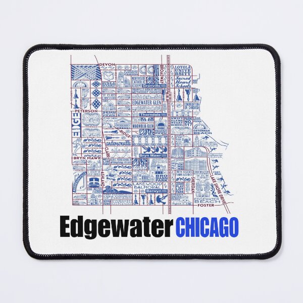 Item preview, Map of Edgewater, Chicago 60660 designed and sold by CMooreWorx.