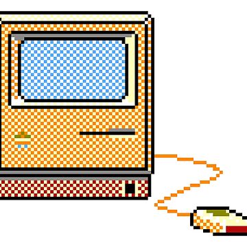 Artwork thumbnail, 8-Bit Vintage Retro Computer by annalizshirley
