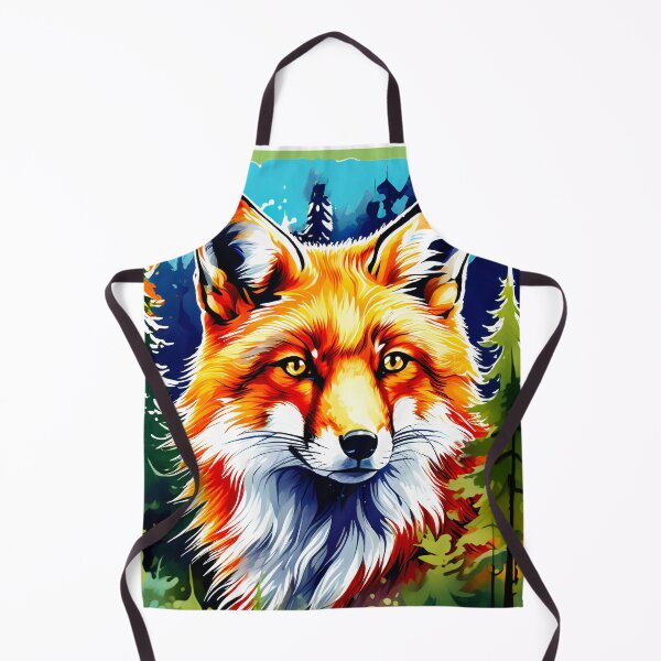 Artikelvorschau, Rotfuchs-Aquarellwald, Laub, Bäume, Wildtiere, Tiere entworfen und verkauft von BirdsnStuff.