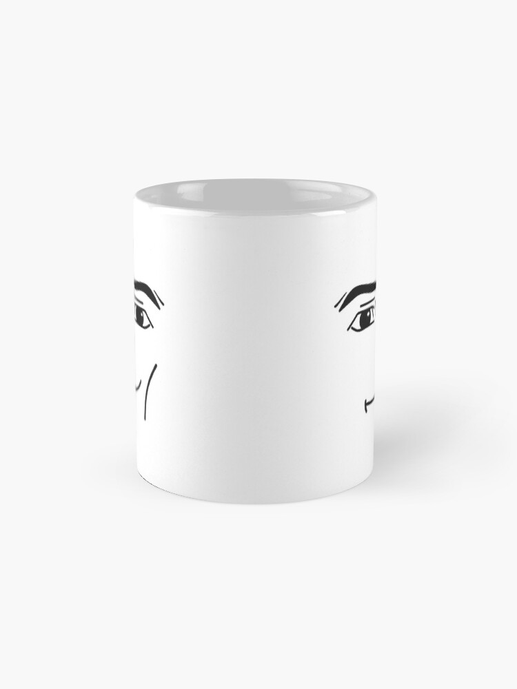 Thumbnail 4 of 6, Coffee Mug, Roblox Man Face designed and sold by TheEkyShop.
