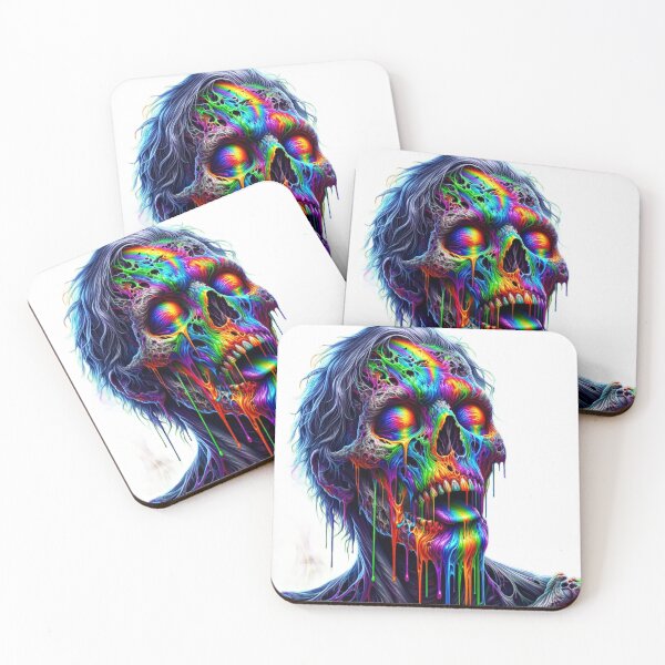 Item preview, trippy melting zombie designed and sold by 603POD.