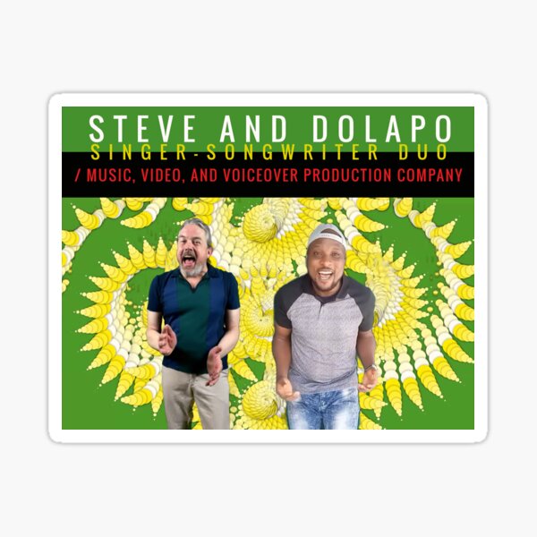 Steve and Dolapo "Helping Each Other Be Love" Sticker