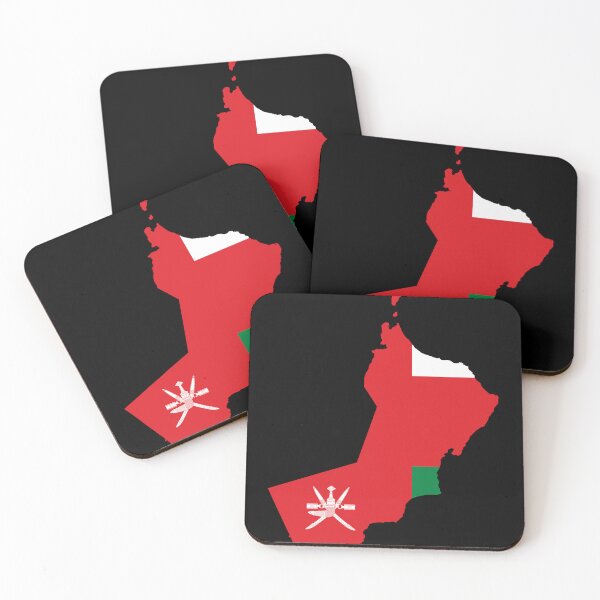 Item preview, Flag Map of Oman designed and sold by feether-store.