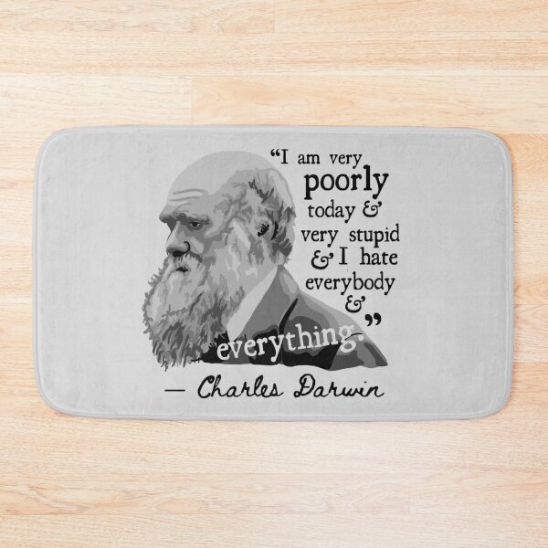 Item preview, Charles Darwin Portrait and Quote designed and sold by Unhinged Heather.