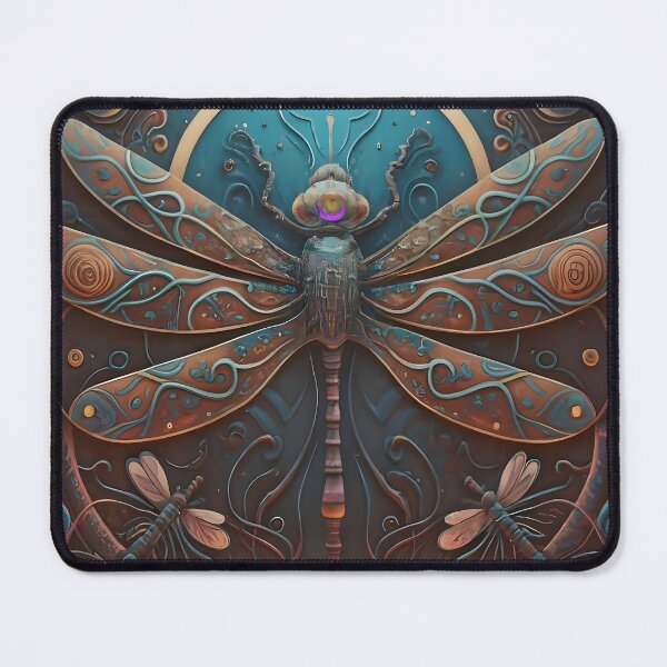 Item preview, Art Nouveau Nature Moonlight Fantasy Dragonfly designed and sold by DragonRealms.