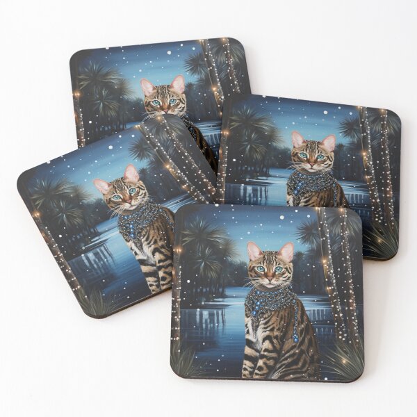 Item preview, Shimmery Bengal Cat designed and sold by Nocturne  Paws.