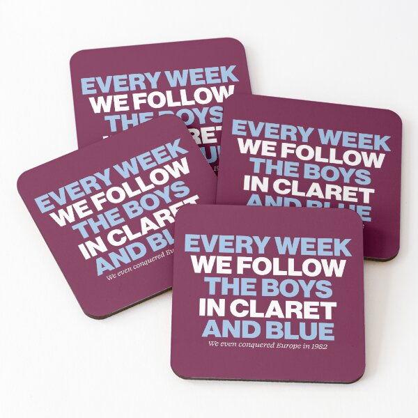 Item preview, Aston Villa Claret and Blue designed and sold by FootballPrintCo.