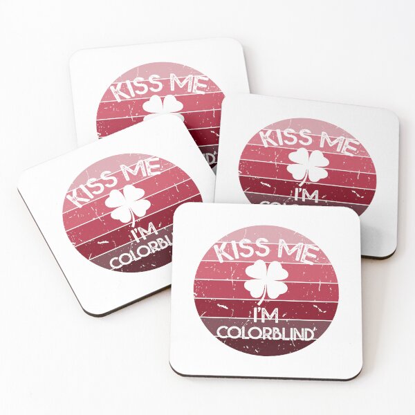 Item preview, st patricks day kiss me i'm colorblind designed and sold by DOPANDA ..