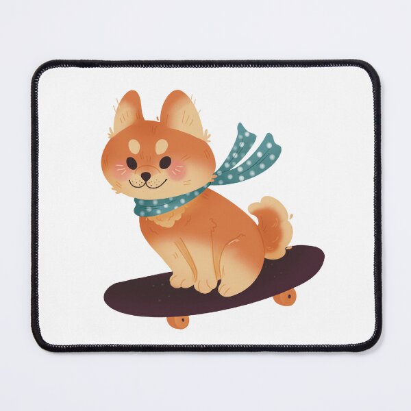 Item preview, Skating Shiba Inu dog designed and sold by ghules.