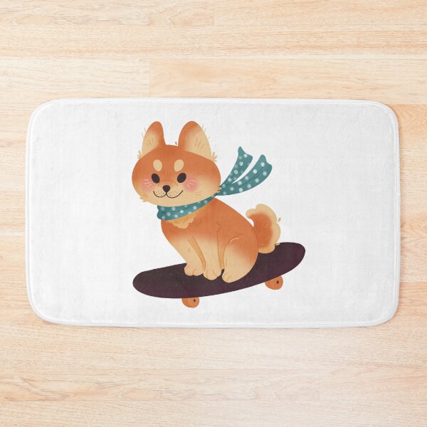 Item preview, Skating Shiba Inu dog designed and sold by ghules.