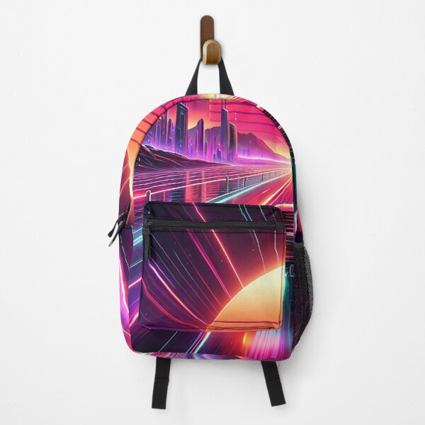Item preview, Sunset Drive Through Synthwave City designed and sold by SynthwaveStuff.