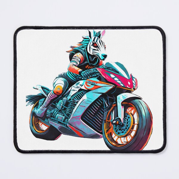 Item preview, Zebra on a Motorcycle designed and sold by BADESIGNZZ.