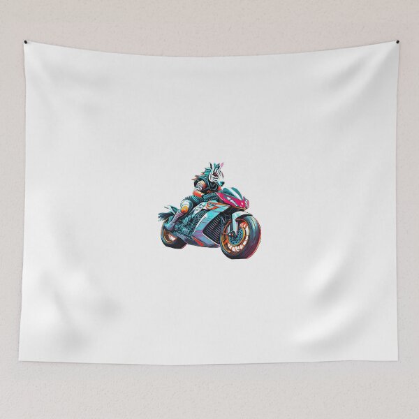 Item preview, Zebra on a Motorcycle designed and sold by BADESIGNZZ.