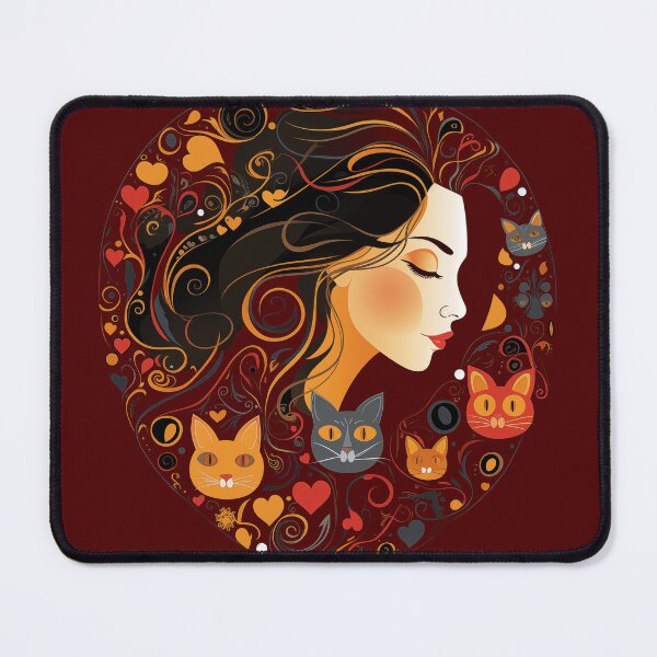 Item preview, Woman dreaming of cats designed and sold by Snarkyalice0.