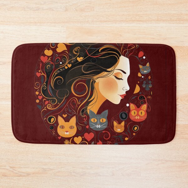 Item preview, Woman dreaming of cats designed and sold by Snarkyalice0.