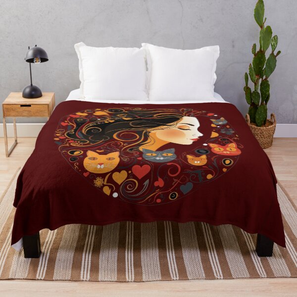 Item preview, Woman dreaming of cats designed and sold by Snarkyalice0.
