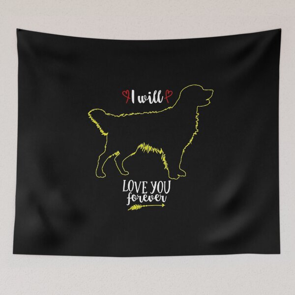 Item preview, Golden Retriever - I Will Love You Forever designed and sold by Yarkos.