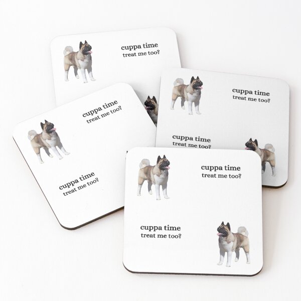 Item preview, Cuppa time - treat me too?  Fur Babies and Brewed coffee designed and sold by Debsgiftware Ward.