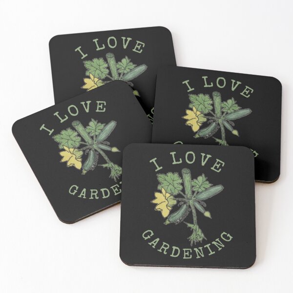 Item preview, I Love Gardening Zucchini Illustration  designed and sold by ColordCreations.