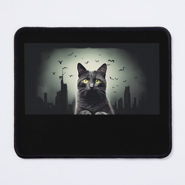 Item preview, Dark cat in a dark city designed and sold by sheandtheriver.