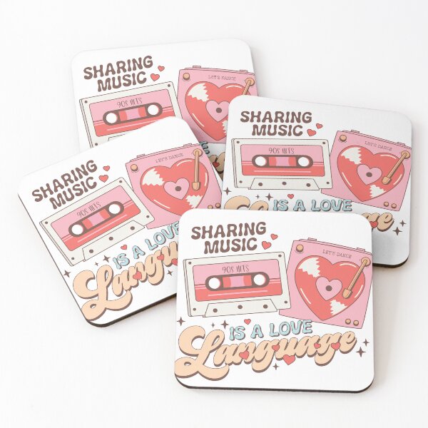 Item preview, sharing music is a love language  designed and sold by Milibella.