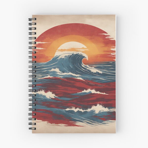 Item preview, Eternal Wave: A Minimalist, Powerful Logo-style Beach scape designed and sold by RedArtG09.