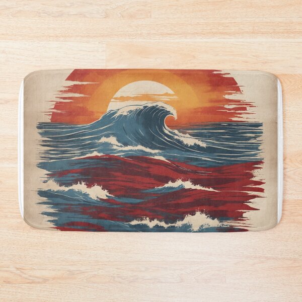 Item preview, Eternal Wave: A Minimalist, Powerful Logo-style Beach scape designed and sold by RedArtG09.