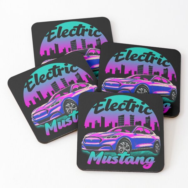 Item preview, Pink Electric Mustang Cityscape designed and sold by zealology.