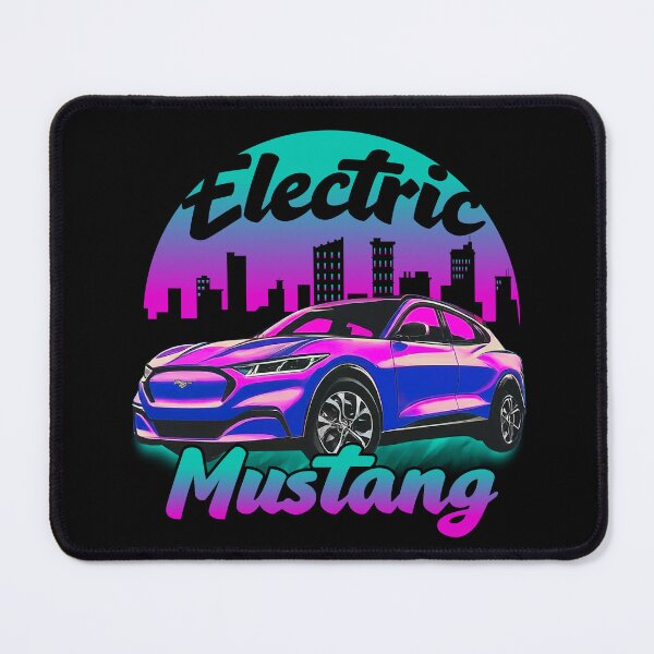 Item preview, Pink Electric Mustang Cityscape designed and sold by zealology.