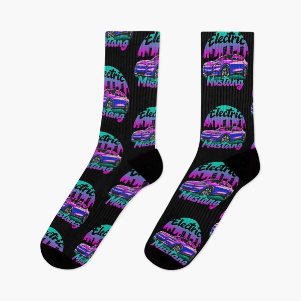 Item preview, Pink Electric Mustang Cityscape designed and sold by zealology.