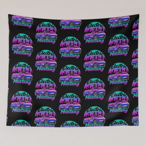 Item preview, Pink Electric Mustang Cityscape designed and sold by zealology.