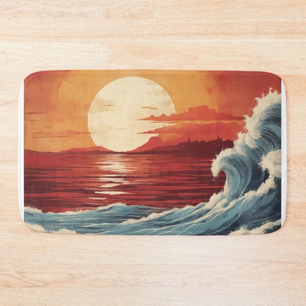 Item preview, Grunge Majesty: High-Quality, Moody Beach with Distressed Textures designed and sold by RedArtG09.