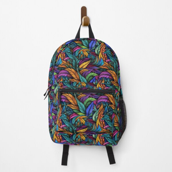 Item preview, Abstract colorful leaves designed and sold by WrappsCo.