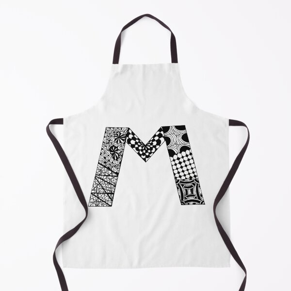 Item preview, Letter M Zentangle designed and sold by SavannaHandmade.