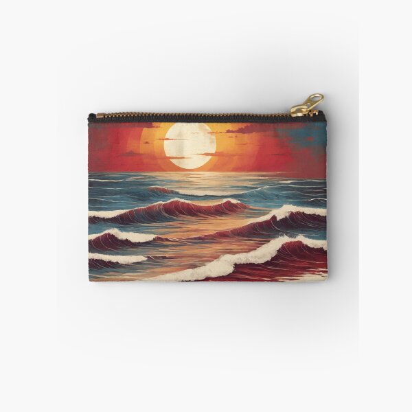 Item preview, Sunset Surge: Powerful and Minimalist Beach Logo in Raw Grunge designed and sold by RedArtG09.