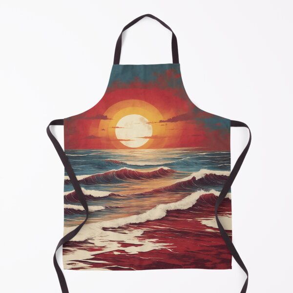 Item preview, Sunset Surge: Powerful and Minimalist Beach Logo in Raw Grunge designed and sold by RedArtG09.