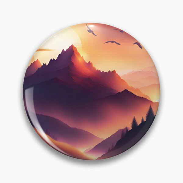 Item preview, Great sunset in the mountains designed and sold by photoartdesin.