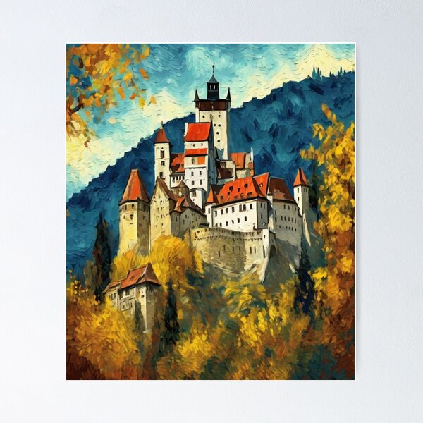 Item preview, Bran Castle Romania: Enchanting Fortress of Legends" designed and sold by Artisticanvas.
