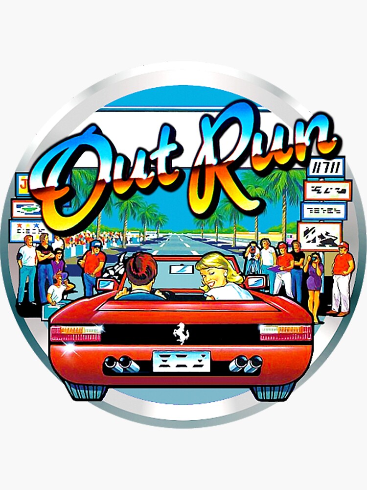 Out Run Sticker For Sale By Pooterman Redbubble