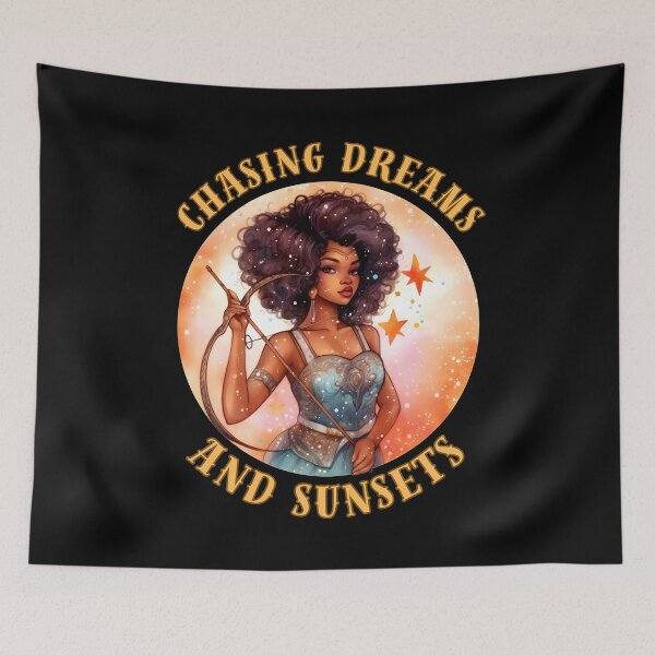 Item preview, Chasing Dreams And Sunsets. sagittarius sign designed and sold by ZodiacWonders.