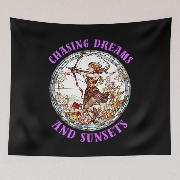Item preview, Chasing Dreams And Sunsets. sagittarius astrological sign designed and sold by ZodiacWonders.